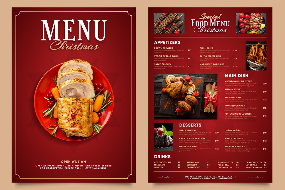 Menu Card Design